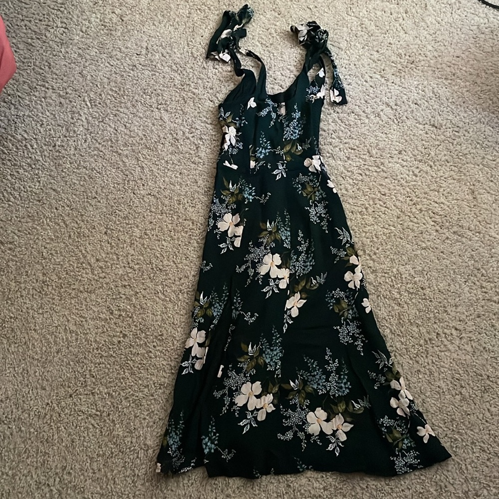 Reformation twilight floral woven midi dress